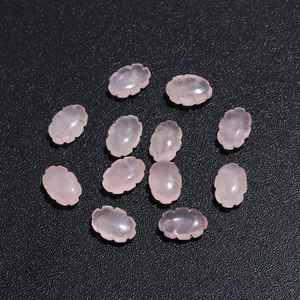 Cuentas de Cuarzo Rosa AAA en Forma de Nube Lisa, Amuletos de Piedras Preciosas Talladas a Mano de 12 mm para la Fabricación de Joyas - Product Image 2