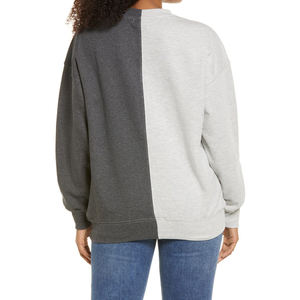 Haute qualité meilleure vente femmes pull sweat coton coréen tendance en gros haut col rond brodé décoration - Product Image 5