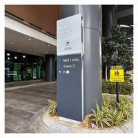 Grands panneaux de guidage autoportants panneaux de signalisation personnalisés pour centre commercial aéroport Campus panneau de signalisation intérieur extérieur