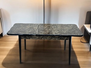 Meilleure qualité or conception turque salle à manger ensemble 6 chaises et une table allongée à un prix style moderne produit de gros - Product Image 3