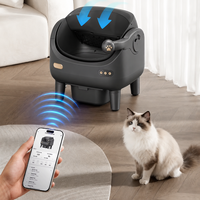 Bac à litière pour chat intelligent écologique à ouverture supérieure, grande capacité, en plastique ABS, autonettoyant, confort de voyage, nettoyage automatique, sécurité