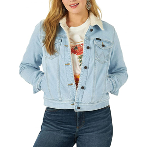 Chaqueta Vaquera Clásica al por Mayor para Mujer, Informal, Ajustada, de Manga Larga, Transpirable, de Algodón de Punto - Product Image 5