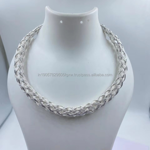 Everyday Best Price Delicate <b>Silver</b> <b>Choker</b> Necklace Gold-Plated Sterling <b>Silver</b> Earrings for Weddings Parties Featuring Gift - Product Image 1