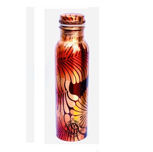 India Manufacturer's Wholesaler New ml Pure <b>Copper</b> Water <b>Bottle</b> Lid Printed Sport Enamel Coating <b>Drinking</b> <b>bottle</b> - Product Image 2