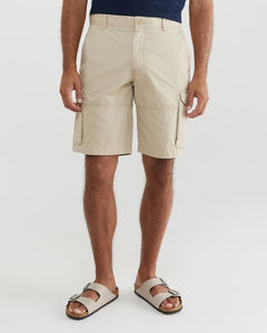 Short cargo extensible pour homme, vert armée, multi-poches, décontracté, été, 2024 - Product Image 5