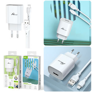 2.4A 1M 12W iPhone chargeur TC-138-IP adaptateur ABS blanc Câble de charge électrique USB - Product Image 1