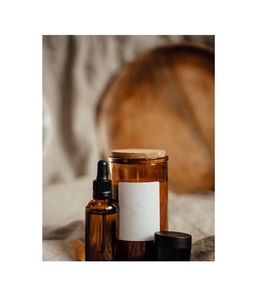 Candelabros de aromaterapia de vidrio de rayas verticales hechos a mano para fiestas de Pascua de Diwali aroma de cera de soja de Acción de Gracias - Product Image 1