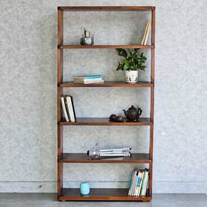 KS68234 6-Tier Acacia Wood <b>Bookshelf</b> 80x30x160cm Standing Type for Living Room Bedroom Kids' Space - Product Image 6