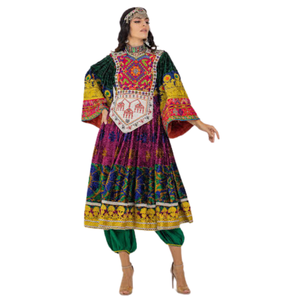 100% alta calidad India Banjara danza del vientre ropa de mujer gitana Tribal estilo bohemio afgano Kochi 1960s vestidos antiguos - Product Image 5