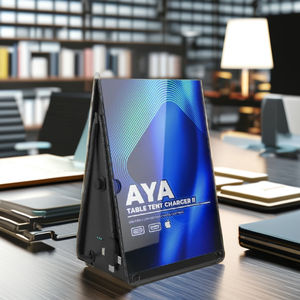 Stazione di Ricarica per Telefono da Scrivania Y2 Power <span class=keywords><strong>AYA</strong></span> II con Cavo 3-in-1 Opzionale per Branding e Grafica, Caricabatterie Compatto per Cellulari - Product Image 1