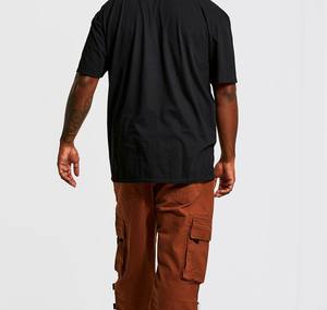 300 GSM surdimensionné hommes T-Shirts bouffée DTG impression poids lourd qualité supérieure col rond Logo personnalisé broderie solide en gros - Product Image 1