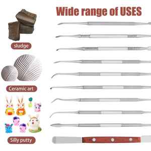 Lot de 10 pièces Kit de sculpture en cire Couteau de sculpture chirurgical dentaire Kit d'outils d'instruments dentaires - Product Image 6