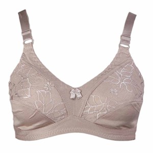 Sujetador de algodón para mujer (308) - Marrón claro - Product Image 1