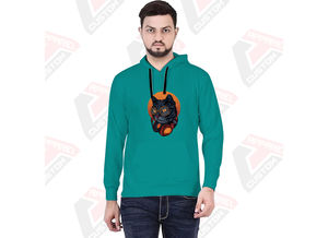 Sweat à capuche pour hommes Premium Ultra confortable doux et confortable 100% coton brodé uni teint impression numérique délavé à la pierre - Product Image 3