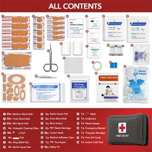 Guangdong suministros médicos de emergencia <span class=keywords><strong>para</strong></span> el hogar compacto portátil al aire libre coche completo impermeable Mini botiquín de primeros auxilios bolsa de fútbol - Product Image 6