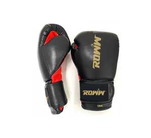 Custom Buff Leather Boxing <b>Gloves</b> OEM Training & Sparring with Velcro Wrist Wrap - Product Image 2