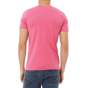 Ideal Casual Premium Blank T-shirt pour hommes à manches courtes Bella Canvas "Custom Fitted Crewneck 100% Cotton Breathable Soft Tee - Product Image 4