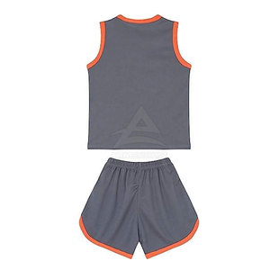 Ensemble maillot et short de basket-ball pour enfants, technologie séchage rapide, moderne, sans manches, pour jeunes joueurs actifs - Product Image 3