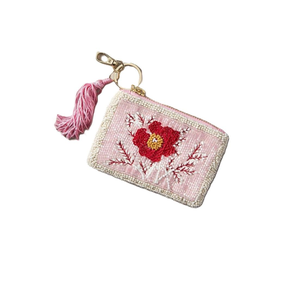 Vente en gros de perles de rocaille à la main tendance pochette à monnaie personnalisable sac fourre-tout perlé à la mode Promotions personnalisables - Product Image 2