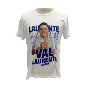 Camiseta de elección de patrón sólido, camisa de punto informal blanca, estampado de transferencia de calor a todo Color, Campaña de voto transpirable antiarrugas - Product Image 1