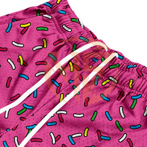 กางเกงขาสั้นตาข่ายกีฬาออกแบบโลโก้ของคุณเองมาใหม่ - Product Image 4