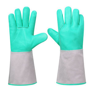 Guante de cuero para soldar resistente al fuego y al calor, precio de fábrica al por mayor - Product Image 4