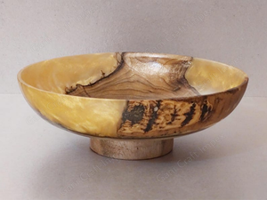 Bol de service en bois naturel fait main, écologique, résine époxy, passe au lave-vaisselle, léger, non toxique, idéal pour les fêtes - Product Image 2