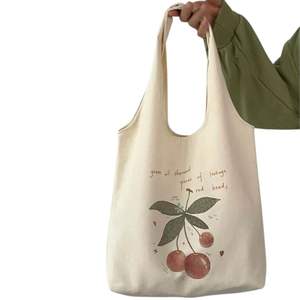 Bolsas de compras de moda Bolsas de compras de lona personalizadas resistentes y reutilizables Bolsas de compras de viaje debe tener artículo - Product Image 4