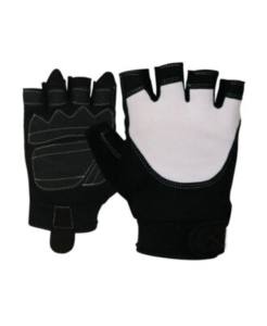 Guantes de gimnasio de cuero transpirables personalizados de medio dedo para levantamiento de pesas ciclismo entrenamiento soporte GUANTES DE Fitness - Product Image 3