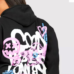Wholesale High Quality Embroidery Custom logo Cheap Price Women Hoodies / Street Style Custom Logo Printed Casual Women Hoodies - Product Image 5