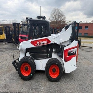 Chargeuse sur pneus Bobcat S550 blanche avec roues orange - Product Image 3