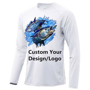 Venta al por mayor personalizado de alta calidad Unisex impermeable UPF 50 ropa de caza 100% poliéster de secado rápido transpirable manga larga rendimiento - Product Image 4