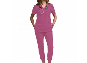 2026 Custom Logo Breathable <b>Scrub</b> <b>Sets</b> Soft Tops Drawstring Pants Medical <b>Scrubs</b> Uniforms <b>Sets</b> for Women and Man Wholesale - Product Image 5