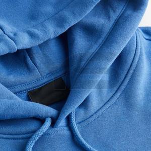 Sudadera con capucha de gran tamaño de lana de algodón de alta calidad para hombres, logotipo 3D bordado grueso, Sudadera con capucha en blanco lisa de invierno personalizable - Product Image 6