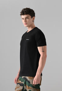 Camiseta de calidad de primera calidad Logotipo frontal personalizado iBreath-Camiseta de algodón mezclado Camiseta de manga corta suave y transpirable - Product Image 5