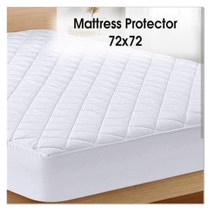 Protector de colchón impermeable de primera calidad 72x72 tela de algodón transpirable suave con ajuste elástico para el hogar Hotel uso duradero - Product Image 1