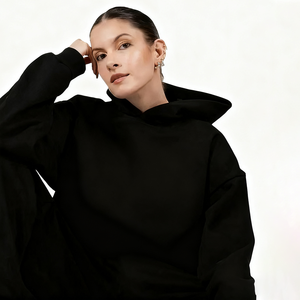 Sweat-shirt décontracté pour homme, hiver, respirant, coton uni, écologique, lourd, survêtement anti-froissement, streetwear, sérigraphie - Product Image 1