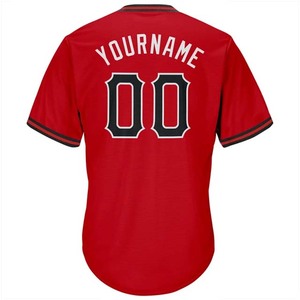 Jersey Baseball Hitam Putih untuk Pria, Kancing Depan, Seragam Tim, Bernapas, Ringan, Pakaian Olahraga Turnamen - Product Image 6