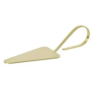 Serveur de gâteau et ensemble de couteaux en acier inoxydable de haute qualité Serveur de tarte en métal fini cuivre - Product Image 2