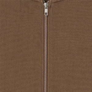 เสื้อฮู้ดซิปแบบกำหนดเองผู้ผลิตผู้ชายเสื้อฮู้ดผ้าฝ้ายบ็อกซี่มีซิปพิมพ์พัฟธรรมดา - Product Image 4