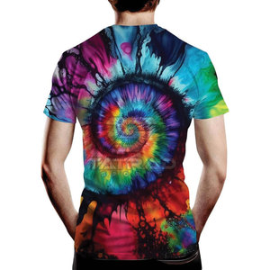 Camiseta de Lona de Manga Corta con Cuello Redondo, Sublimación de Color Sólido Personalizada al por Mayor, Transpirable, Ecológica, de Secado Rápido, 100% Poliéster para Hombre - Product Image 3