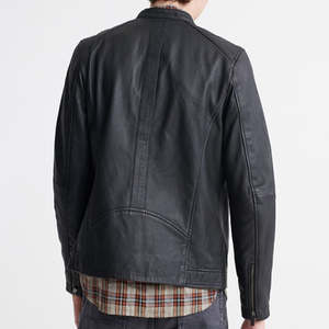 Top Design 100% Veste en cuir de haute qualité pour hommes Manches longues avec doublure en fourrure Prix raisonnable personnalisable pour l'hiver - Product Image 4