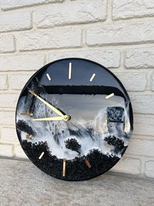 นาฬิกาติดผนังทำจากเรซินพร้อมดีไซน์ศิลปะทำด้วยมืออันเป็นเอกลักษณ์นาฬิกาแขวนผนังศิลปะเรซินจากอินเดีย - Product Image 4