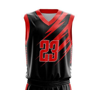 Tenues de basketball grande taille personnalisées imprimées 100 % polyester séchage rapide respirantes services ODM marques privées - Product Image 5