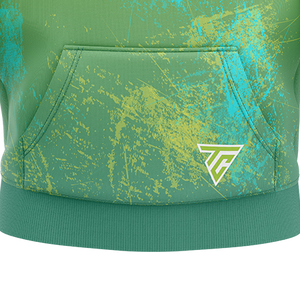 Pull-over à capuche en polyester unisexe avec logo brodé imprimé personnalisé par sublimation vente en gros polaire personnalisée teinte unie - Product Image 3