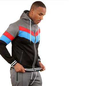 Survêtement pour homme personnalisé à prix raisonnable, survêtement en polyester avec fermeture éclair pour streetwear, vêtements de sport pour homme - Product Image 2