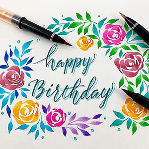 KURETAKE <b>Ink</b>-cafe Empty Pen, Cartridge Type, Fine Brush ECF160-601 Colorful Pens Fine Tip Pen Brush Marker Pen - Product Image 4