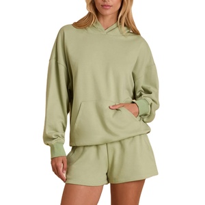 ชุดเซ็ต 2 ชิ้น สไตล์สตรีทแวร์ ลวดลายย้อมสีแบบ Acid Wash สำหรับฤดูหนาว รับผลิตตามสั่งพร้อมปักโลโก้  ทันสมัย สวมใส่สบาย ทรงโอเวอร์ไซส์ สำหรับผู้หญิง - Product Image 5