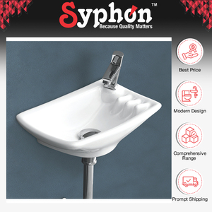 Suministro directo de fábrica, excelente calidad, certificado ISO, elegante lavabo de mano de cerámica de color blanco para uso comercial - Product Image 2