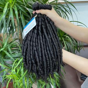 VENTE FLASH 100% Extensions de Cheveux Humains Crus Vietnamiens Vapeur Bouclés Machine Trame Vierge Vague Cheveux au Prix de Gros - Product Image 5